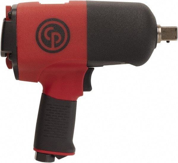 Chicago Pneumatic - 3/4" Drive, 6,500 RPM, 922 Ft/Lb Torque Impact Wrench/Ratchet - Pistol Grip Handle, 1,000 IPM, 38 CFM, 90 psi, 3/8" NPT Inlet - Exact Tooling