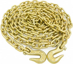 Value Collection - 5/16" Welded Tie Down Chain - 4,700 Lb Capacity, Grade 70, Yellow Chromate Zinc Finish - Exact Tooling