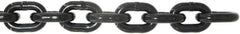 Value Collection - 9/32" Welded Alloy Chain - 3,500 Lb Capacity, Grade 80, 25' Long, Black Lacquer Finish - Exact Tooling