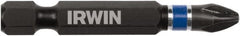 Irwin - #2 Phillips Screwdriver Bit - 1/4" Hex Drive, 2" OAL - Exact Tooling
