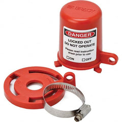 Brady - Pneumatic & Valve Lockouts Type: Plug Valve Lockout Maximum Valve Handle Size (Inch): 1.380 - Exact Tooling
