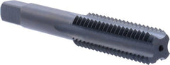Union Butterfield - 5/8-11 UNC 3B 4 Flute Nitride/Oxide Finish High Speed Steel Straight Flute Standard Hand Tap - Bottoming, Right Hand Thread, 3-13/16" OAL, 1-13/16" Thread Length, H3 Limit, Oversize - Exact Tooling