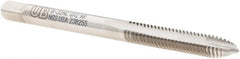 Union Butterfield - #8-32 UNC, 2 Flute, Bright Finish, High Speed Steel Spiral Point Tap - Plug Chamfer, Right Hand Thread, 2-1/8" OAL, 3/4" Thread Length, 0.168" Shank Diam, 2B/3B Class of Fit, Series 1534NR - Exact Tooling