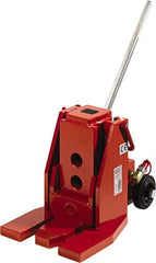 GKS - 10 Ton Capacity Fork Lift Jack - 1.4" to 18" High, 5-1/2" Piston Stroke - Exact Tooling