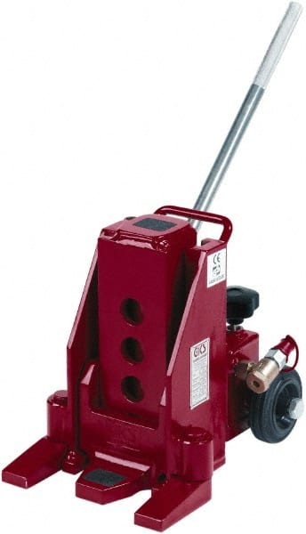 GKS - 10 Ton Capacity Toe Jack - 0.8" to 18-1/2" High, 6.3" Piston Stroke - Exact Tooling