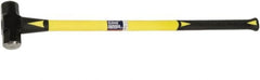 Ability One - 6 Lb Head, 32" Long Sledge Hammer - Steel Head, Fiberglass Handle with Grip - Exact Tooling