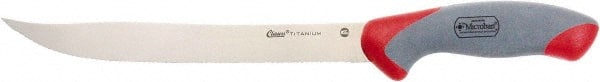 Clauss - 9" Long Blade, Titanium Bonded Stainless Steel, Serrated, Serrated Knife - 17" OAL - Exact Tooling