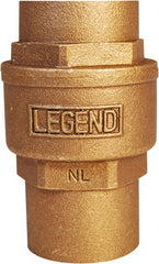 Legend Valve - 1" Lead Free Bronze Check Valve - Inline, C x C Sweat, 250 WOG - Exact Tooling