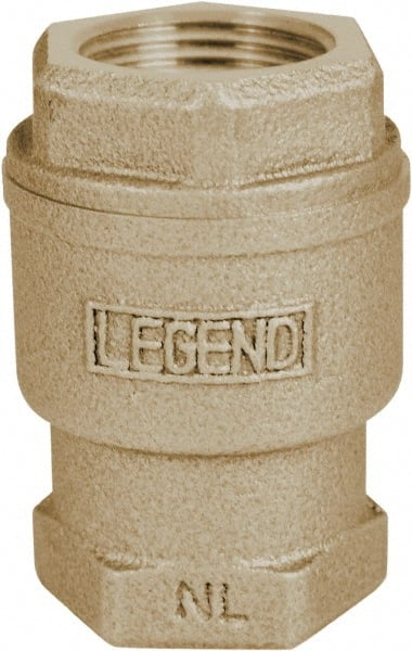 Legend Valve - 3/4" Lead Free Bronze Check Valve - Inline, FNPT x FNPT, 250 WOG - Exact Tooling