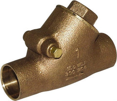 Legend Valve - 3/4" Lead Free Bronze Check Valve - Y-Pattern, C x C Sweat, 300 WOG - Exact Tooling