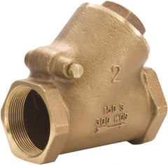 Legend Valve - 1-1/2" Lead Free Bronze Check Valve - Y-Pattern, FNPT x FNPT, 300 WOG - Exact Tooling
