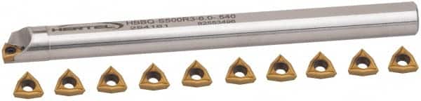Hertel - 0.54 Inch Min Diam of Smallest Bar, 2 Inch Min Diam of Largest Bar, Steel Indexable Boring Bar Set - 1/2 Inch Shank Diameter - Exact Tooling