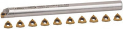 Hertel - 0.54 Inch Min Diam of Smallest Bar, 2 Inch Min Diam of Largest Bar, Steel Indexable Boring Bar Set - 1/2 Inch Shank Diameter - Exact Tooling