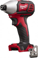 Milwaukee Tool - 18 Volt, 1/4" Drive, 125 Ft/Lb Torque, Cordless Impact Driver - Pistol Grip Handle, 2750 RPM, Lithium-Ion, Bare Tool - Exact Tooling