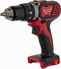 Milwaukee Tool - 18 Volt 1/2" Chuck Pistol Grip Handle Cordless Drill - 0-400 & 0-1800 RPM, Keyless Chuck, Reversible, Lithium-Ion Batteries Not Included - Exact Tooling