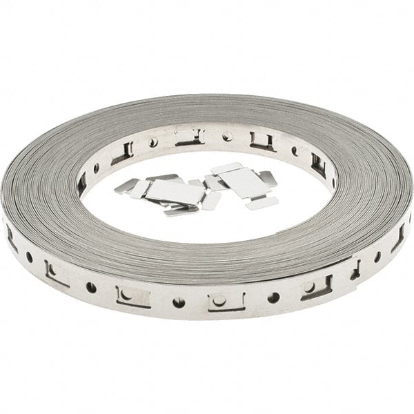 Value Collection - Hose Clamp Kits Contents: 50 Feet of Banding, 5 Splices - Exact Tooling
