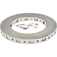Value Collection - Hose Clamp Kits Contents: 50 Feet of Banding, 5 Splices - Exact Tooling