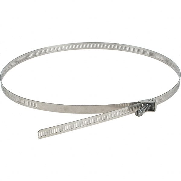 Value Collection - SAE Size 188, Stainless Steel Quick Release Worm Drive Clamp - 1/2" Wide, Material Grade 301, Series 550 - Exact Tooling