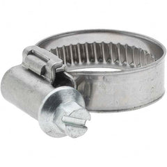 Value Collection - 16 to 25mm Diam, Stainless Steel Worm Drive Clamp - 9mm Wide - Exact Tooling