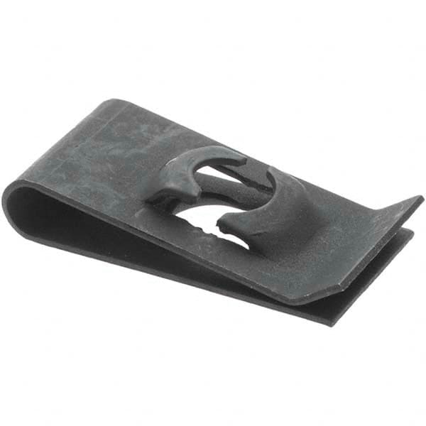 Value Collection - #10 to 24 Screw Size, 5/8" Long x 3/8" Wide, Speed Nuts - For Threaded Fasteners - Exact Tooling