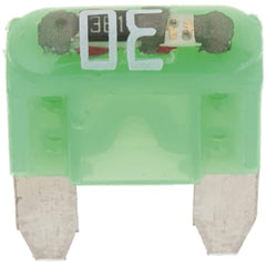 Value Collection - 30 Amp, 32 VDC, Automotive Fuse - 10.83" Long, Green, Littlefuse MIN030 - Exact Tooling