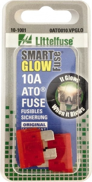 Value Collection - 10 Amp, Automotive Fuse - 3/4" Long, Red, Littlefuse ATO010 - Exact Tooling