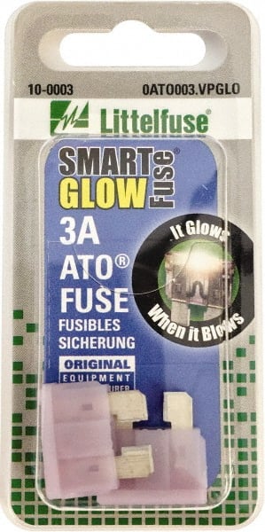 Value Collection - 3 Amp, Automotive Fuse - Violet, Littlefuse ATO003 - Exact Tooling