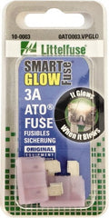 Value Collection - 3 Amp, Automotive Fuse - Violet, Littlefuse ATO003 - Exact Tooling