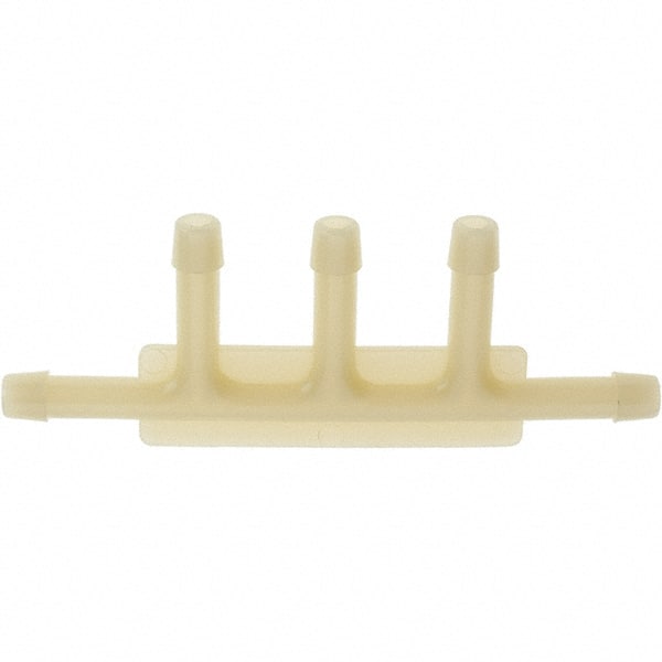 Value Collection - Nylon Five-Way Automotive Vacuum Connector - 3/16 x 3/16 x 3/16 x 3/16 x 3/16" Fitting - Exact Tooling
