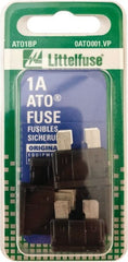 Value Collection - 1 Amp, 32 VAC/VDC, Automotive Fuse - 3/4" Long, Black, Littlefuse ATO001 - Exact Tooling