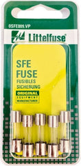 Value Collection - 32V AC/DC, 6 Amp, Fast-Acting Miniature Glass/Ceramic Fuse - 3/4" OAL, 1/4" Diam - Exact Tooling