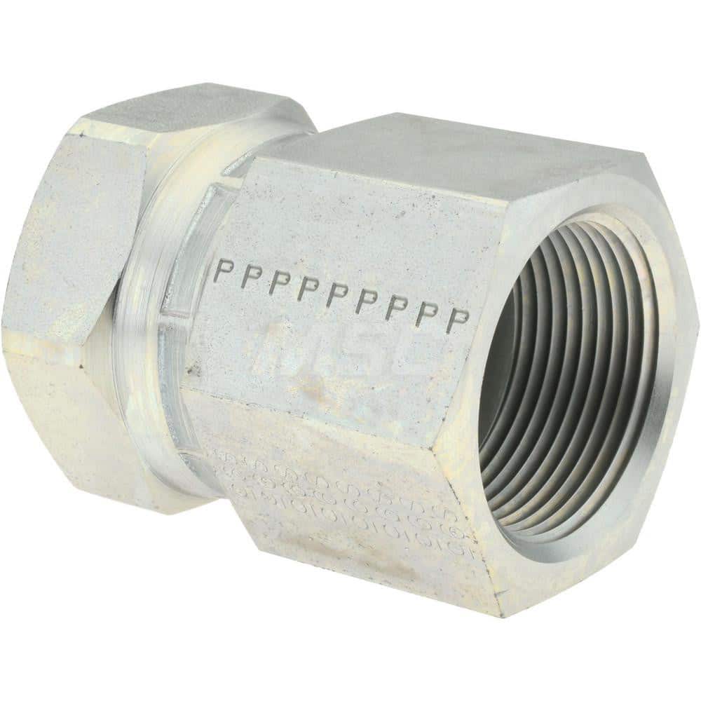Parker - 1-1/4" Tube OD x 1-1/4-11-1/2 NPTF 37° Steel Flared Tube Female Connector - Exact Tooling