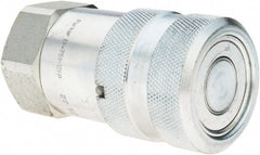 Parker - 3/4-14 NPSF Steel Hydraulic Hose Coupler - 3,000 psi, -12 Hose Size, 3/4" Hose Diam - Exact Tooling