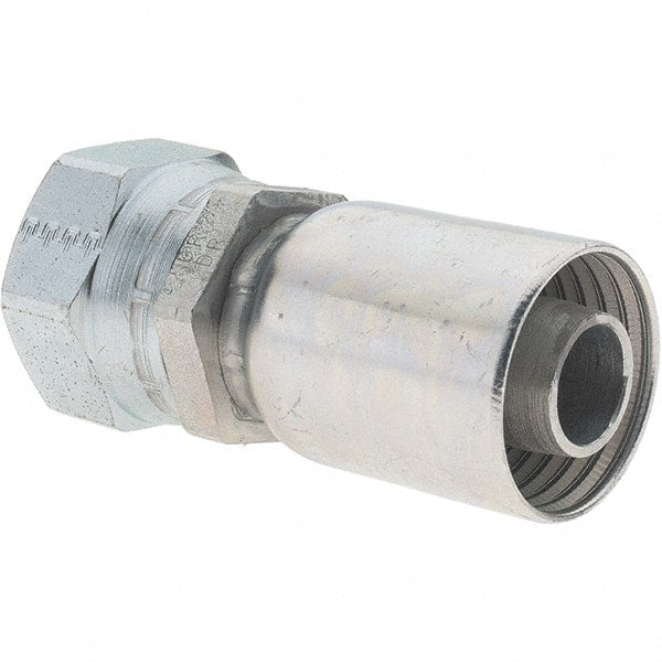 Parker - 1-5/16-12 Female JIC Steel Hydraulic Hose Female JIC 37° Swivel & Straight Fitting - -12 Hose Size, 3/4" Hose Diam - Exact Tooling