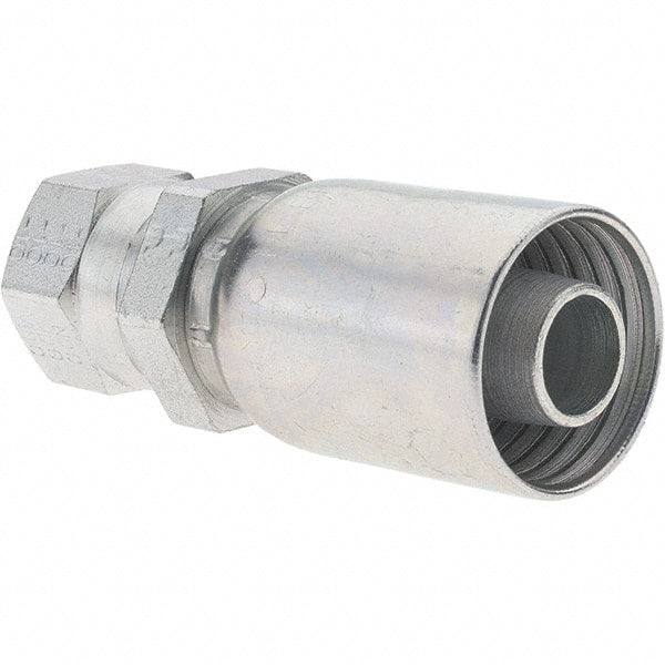 Parker - 7/8-14 Female JIC Steel Hydraulic Hose Female JIC 37° Swivel & Straight Fitting - -10 Hose Size, 5/8" Hose Diam - Exact Tooling
