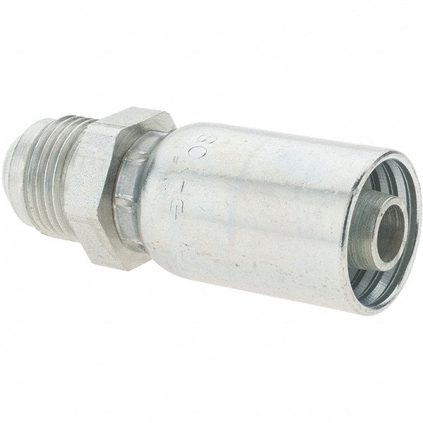 Parker - 7/8-14 Male SAE(JIC) Steel Hydraulic Hose Male SAE 37° JIC Rigid Fitting - -8 Hose Size, 1/2" Hose Diam - Exact Tooling