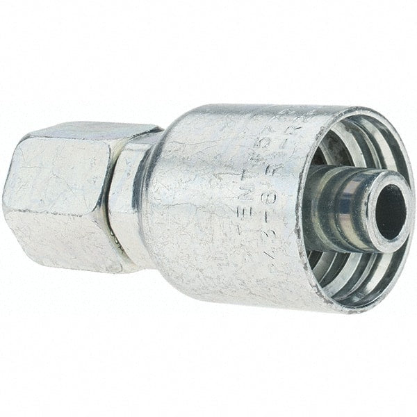 Parker - 1/2 Thread Hydraulic Hose Fitting - -8 Hose Size, 1/2" Hose Diam - Exact Tooling