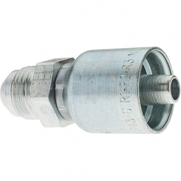 Parker - 3/4-16 Male JIC Hydraulic Hose Male SAE 37° JIC Rigid Fitting - -6 Hose Size, 3/8" Hose Diam - Exact Tooling