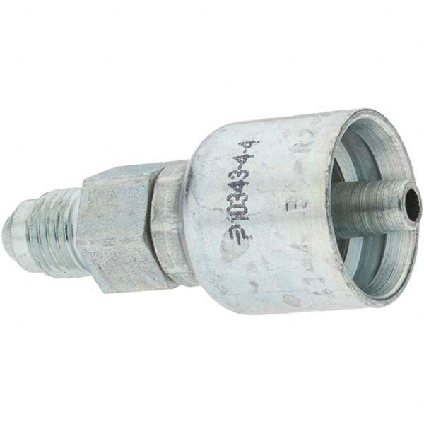Parker - 1/4 Thread Hydraulic Hose Fitting - -4 Hose Size, 1/4" Hose Diam - Exact Tooling