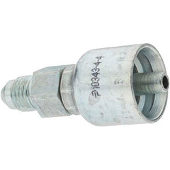 Parker - 1/4 Thread Hydraulic Hose Fitting - -4 Hose Size, 1/4" Hose Diam - Exact Tooling