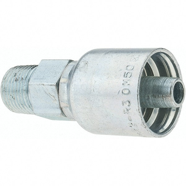 Parker - 3/8 Thread Hydraulic Hose Fitting - -6 Hose Size, 3/8" Hose Diam - Exact Tooling