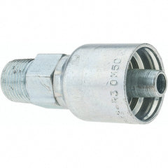 Parker - 3/8 Thread Hydraulic Hose Fitting - -6 Hose Size, 3/8" Hose Diam - Exact Tooling