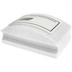 Norton - Ultra Fine Grade, 800 Grit, Diamond Hand Pad - White, 2-1/8" Wide x 3-1/2" Long x 1-1/2" Thick, Nonwoven - Exact Tooling
