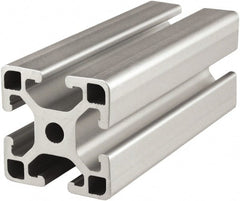 80/20 Inc. - 4 Meters Long x 40 mm Wide x 40 mm Deep, T-Slotted Aluminum Extrusion - Clear Anodized Finish - Exact Tooling