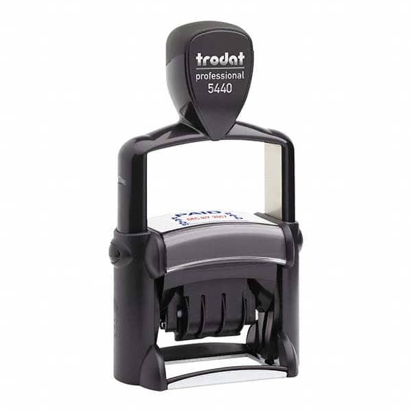 Trodat - Pre-inked Custom Stamps Type: Custom Stamp - 5-In-1 Dater Message: Date/Entered/Faxed/Paid/Received - Exact Tooling