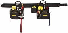 DeWALT - 29 to 46" Waist Apron - 16 Pocket, Black, Polyester - Exact Tooling