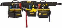 DeWALT - 29 to 46" Waist Apron - 31 Pocket, Black, Polyester - Exact Tooling