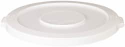 PRO-SOURCE - Round Lid for Use with 32 Gal Round Trash Cans - White, Plastic, For Huskee Trash Cans - Exact Tooling