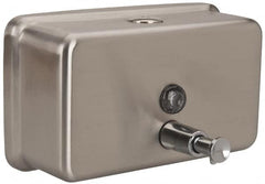 PRO-SOURCE - 40 oz Liquid Hand Soap Dispenser - Stainless Steel, Hanging, Chrome - Exact Tooling