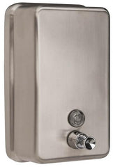 PRO-SOURCE - 40 oz Liquid Hand Soap Dispenser - Stainless Steel, Hanging, Chrome - Exact Tooling
